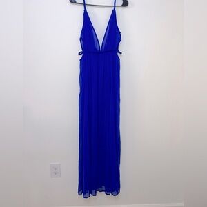 ASOS Design NWOT Elegant Blue Maxi Dress Cover Up With braided detail